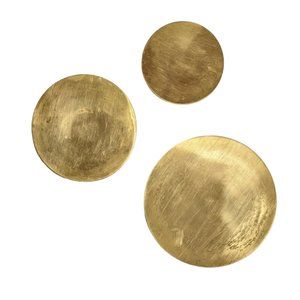 Vintage/antique mid-century modern style brass trinket dishes/candle holders